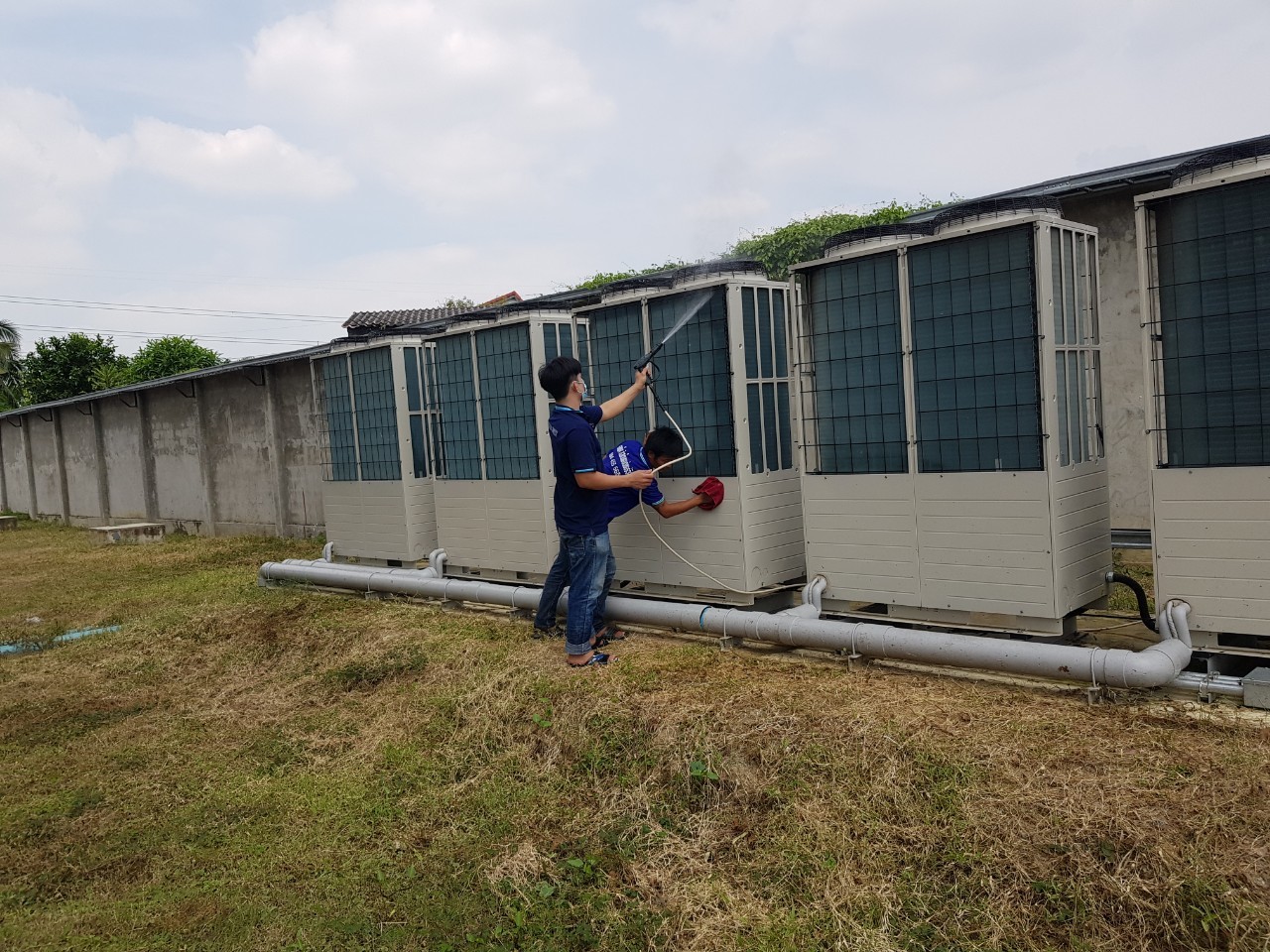 รับล้างแอร์ระบบ VRV VRF ราคาประหยัด